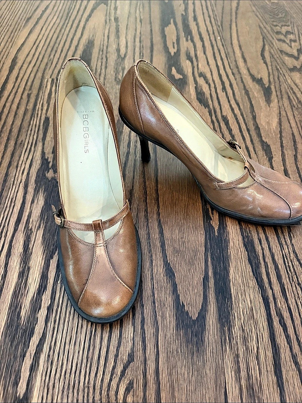 B.C. BEBGAS Brown Heels